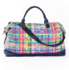 Picture of LORDIE DORDIE RAINBOW GINGHAM OVERNIGHT BAG